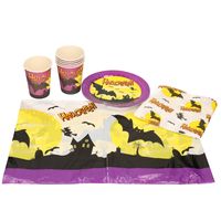 Horror themafeest/kinderfeest tafelversiering 6-persoons