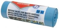 OFFICE products vuilniszak, LDPE, 35 micron, 120 liter, blauw, rol van 10 stuks