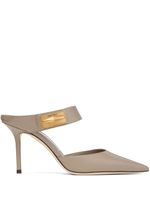 Jimmy Choo mules Nell 85 mm à bout pointu - Tons neutres - thumbnail