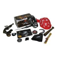 Piraten carnaval verkleed accessoire set 16 delig - voor kinderen - verkleedkleding Piraten carnaval verkleed accessoire set 16 delig - voor kinderen - verkleedkleding