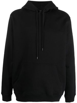 DONDUP hoodie en coton à logo brodé - Noir