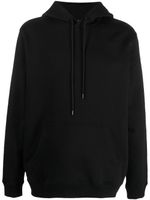 DONDUP hoodie en coton à logo brodé - Noir