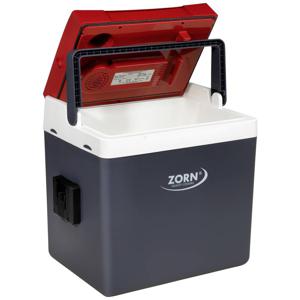 ZORN Cooler Z 26 LNE PX Accukoelbox en -verwarmingsbox Energielabel: E (A - G) Thermo-elektrisch 230 V, 12 V, 18 V Wit-rood, Grijs 25 l Max. 17 °C onder de