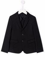 Emporio Armani Kids blazer à simple boutonnage - Bleu