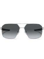 Prada Linea Rossa lunettes de soleil teintées à logo imprimé - Argent - thumbnail