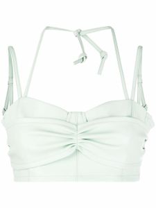 Themoirè brassière en cuir artificiel - Vert