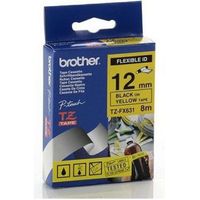 Brother TZ-FX631 Zwart op geel labelprinter-tape - thumbnail