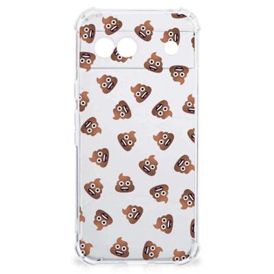Doorzichtige Silicone Hoesje voor Google Pixel 8A Poep Emojis Doorzichtige Silicone Hoesje voor Google Pixel 8A Poep Emojis
