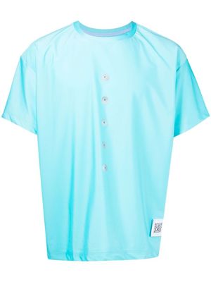 Fumito Ganryu t-shirt à fleurs - Bleu