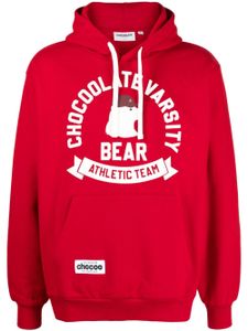 CHOCOOLATE hoodie à imprimé ourson - Rouge