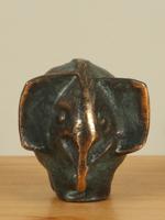 Bronzen decoratie olifantje, 7 cm