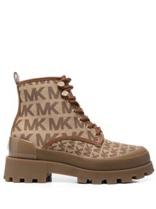 Michael Michael Kors bottines Payton à logo imprimé - Tons neutres