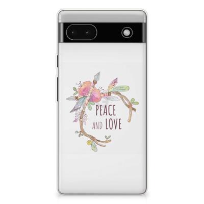 Google Pixel 6A Telefoonhoesje met Naam Boho Text Google Pixel 6A Telefoonhoesje met Naam Boho Text