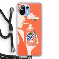 Peach please!: Xiaomi Mi 11 Lite Transparant Hoesje met koord