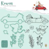 Nellie's Choice • rowan cutting die & clear stamp muis 12st.