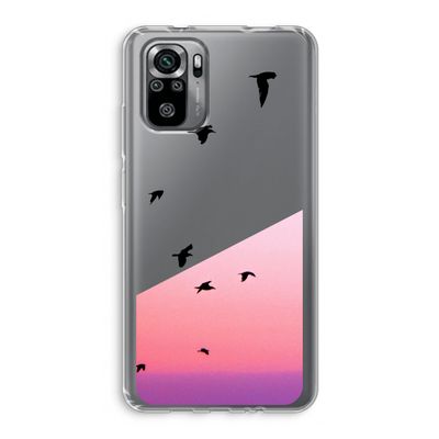 Fly away: Xiaomi Redmi Note 10S Transparant Hoesje
