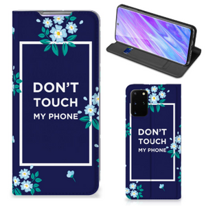 Samsung Galaxy S20 Plus Design Case Flowers Blue DTMP