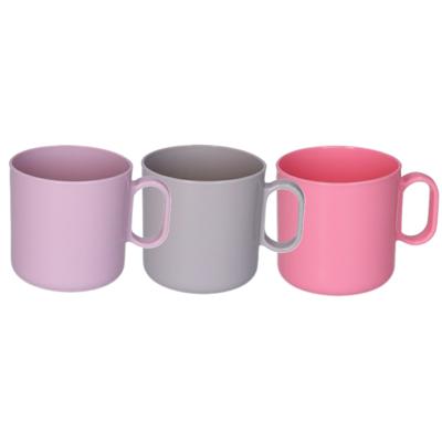 Plasticforte onbreekbare Drinkbekers - kunststof - 320 ml - 6x stuks - kinderen - mix kleuren