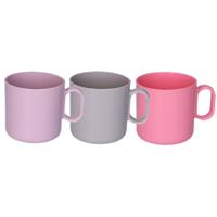 Plasticforte onbreekbare Drinkbekers - kunststof - 320 ml - 6x stuks - kinderen - mix kleuren