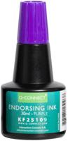 Q-CONNECT stempelinkt, flesje van 28 ml, violet