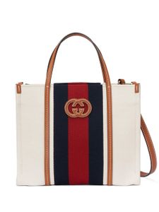 Gucci Shopper met logo - Wit