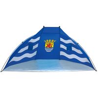 Beachshelter windscherm blauw Zeeland vlag 270 x 120 cm   -