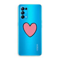 Hartje: Oppo Find X3 Lite Transparant Hoesje
