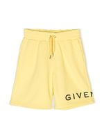 Givenchy Kids short à logo 4G imprimé - Jaune