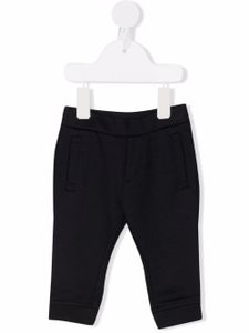 Emporio Armani Kids pantalon de jogging à logo brodé - Bleu