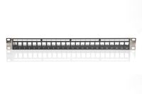 Digitus Patch-Panel 24 poorten Netwerkpatchpaneel 483 mm (19) Zonder connectoren 1 HE Zwart - thumbnail