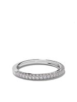 De Beers Jewellers bague DB Darling Half Pavé Eternity en or blanc 18ct et diamants - Argent