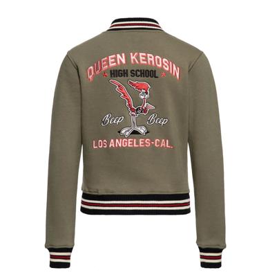 Queen Kerosin Q High School College Jacket Green-S