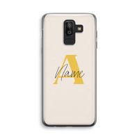 Amber Script: Samsung Galaxy J8 (2018) Transparant Hoesje