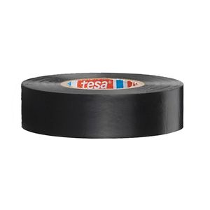 1x Tesa isolatie tape op rol zwart 10 mtr x 1,5 cm   -