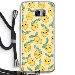Citroenen: Samsung Galaxy S7 Edge Transparant Hoesje met koord