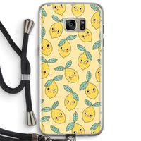 Citroenen: Samsung Galaxy S7 Edge Transparant Hoesje met koord