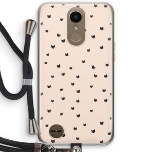 Kleine kattenkopjes: LG K10 (2017) Transparant Hoesje met koord