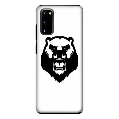 Angry Bear (white): Samsung Galaxy S20 Tough Case