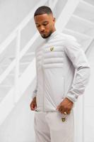 Lyle & Scott Hybrid Double Baffle Jas Heren Grijs - Maat XL - Kleur: Grijs | Soccerfanshop