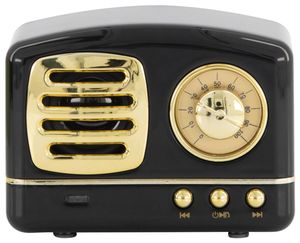 HEMA Speaker Retro Draadloos Zwart