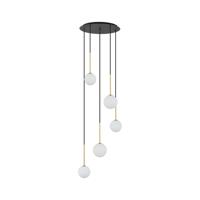 Lyora Glazen plafondlampKaro 5x wit glas - 10303