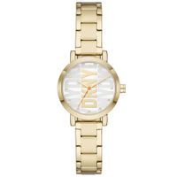 DKNY NY6647 Horloge Soho staal goudkleurig-wit 28 mm - thumbnail