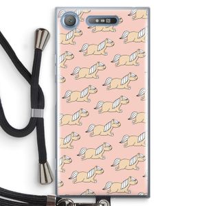 Ponys: Sony Xperia XZ1 Transparant Hoesje met koord