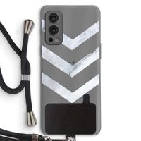 Marmeren pijlen: OnePlus Nord 2 5G Transparant Hoesje met koord