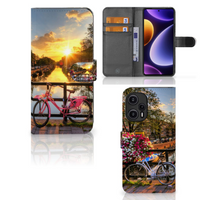 Xiaomi Poco F5 Flip Cover Amsterdamse Grachten - thumbnail