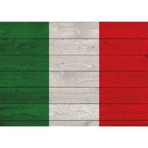 Vintage poster met vlag van Italie 84 cm   -