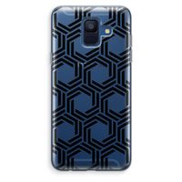 Geometrisch patroon: Samsung Galaxy A6 (2018) Transparant Hoesje Geometrisch patroon: Samsung Galaxy A6 (2018) Transparant Hoesje