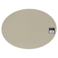 Mesapiu Placemat Lederlook Taupe Ovaal 45x33 Cm