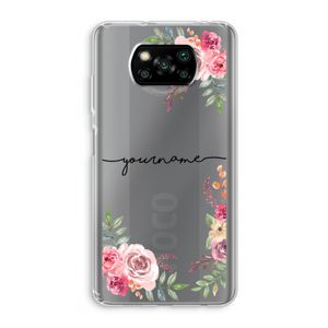 Rozen: Xiaomi Poco X3 NFC Transparant Hoesje