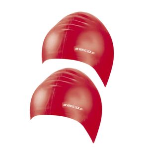 2x stuks latex badmutsen rood voor volwassenen